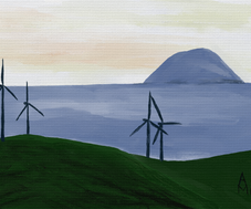 Alisa Craig with windmills (2021)